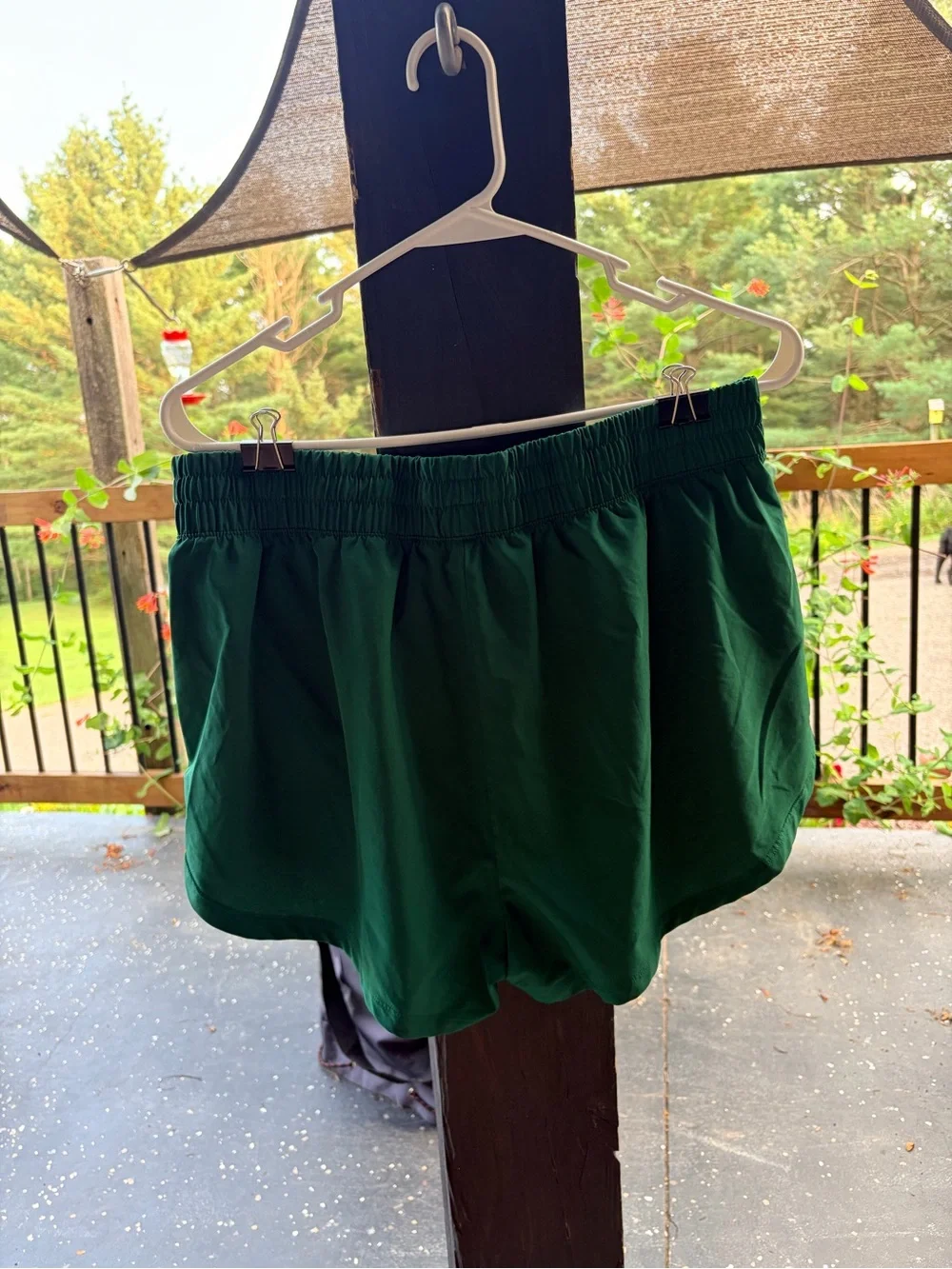 DSG Women's Dark Green Athletic shorts